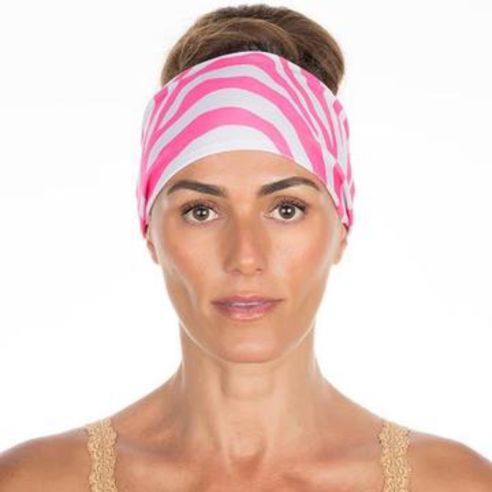 Pink Zebra Headband BNWOT